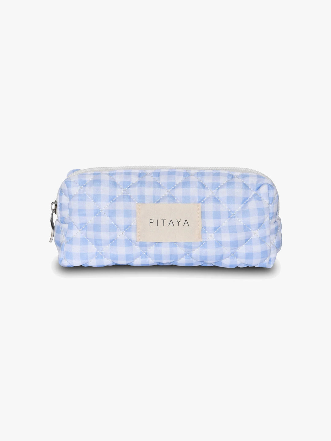 SMALL MAKEUP BAG | BLUE CHECKER