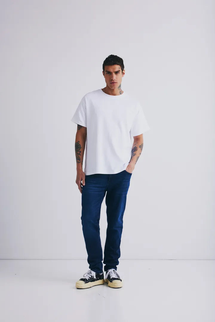 T-SHIRT | DANTON hvít
