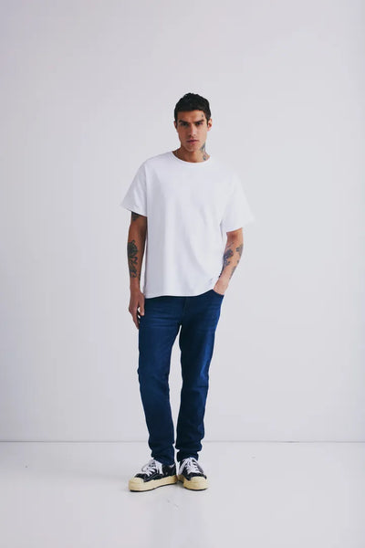 T-SHIRT | DANTON hvít