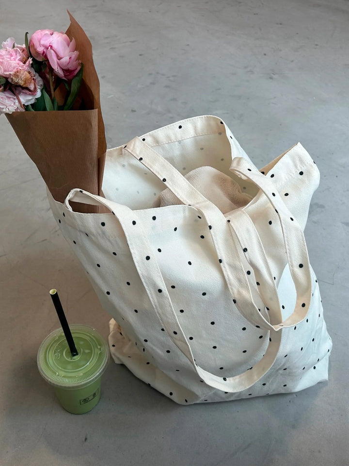 TOTE BAG | BLACK DOTS