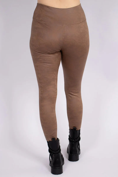 LEGGINGS | LEÐURLOOKtaupe