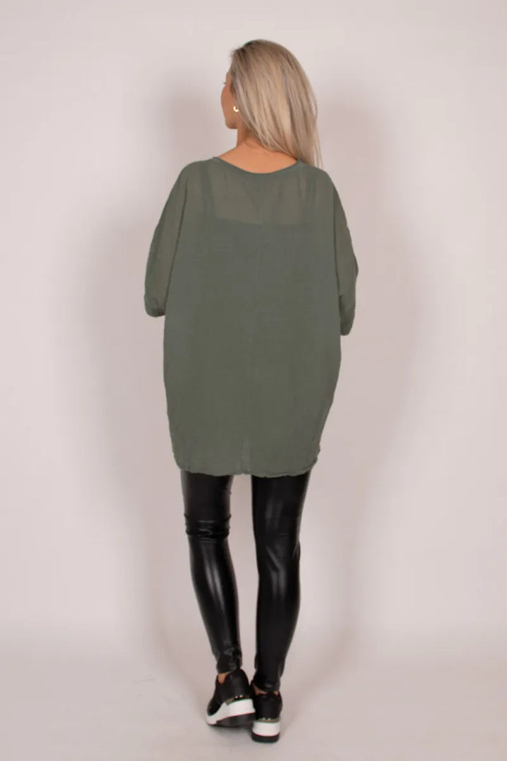 T-SHIRT | LOOSE khaki