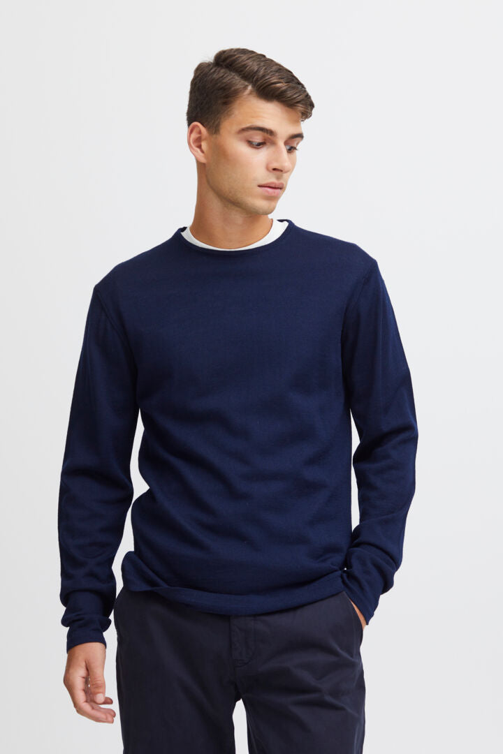 TROYGGJA | KENT MERINO navy