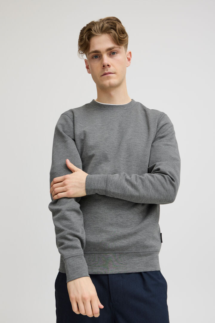 SWEATSHIRT | SEBASTIAN mix grátt