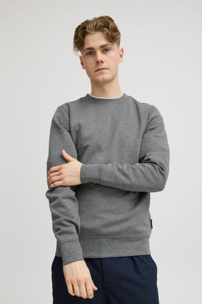 SWEATSHIRT | SEBASTIAN mix grátt