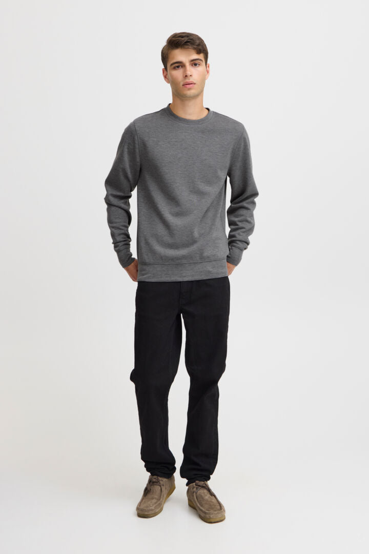 SWEATSHIRT | SEBASTIAN mix grátt