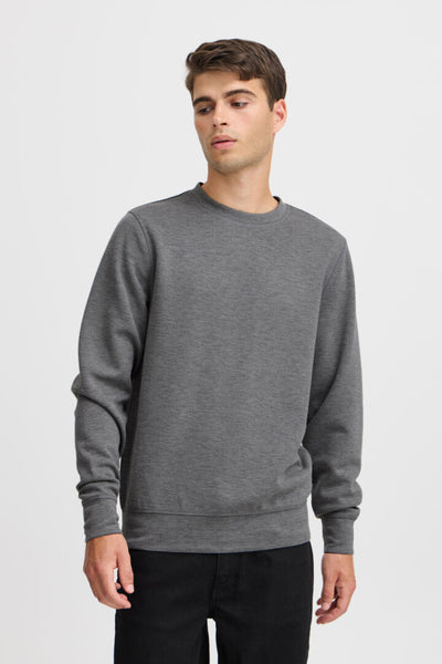 SWEATSHIRT | SEBASTIAN mix grátt