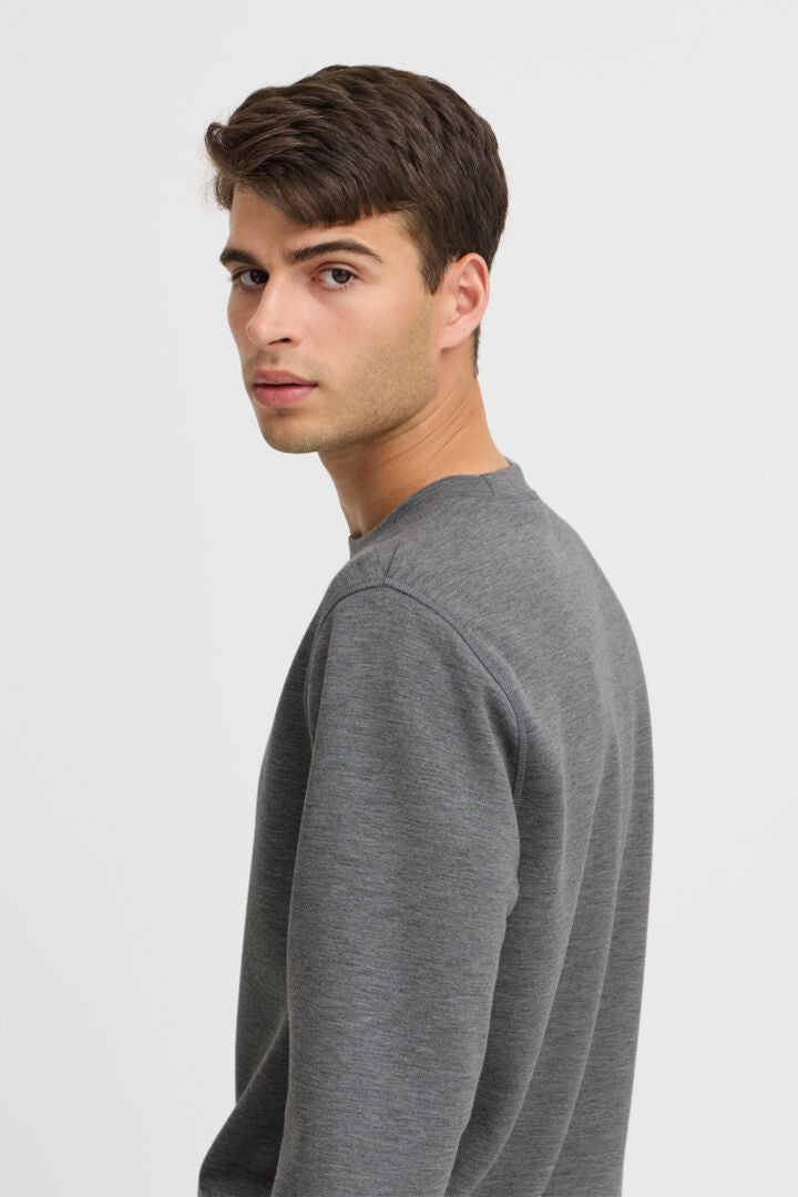 SWEATSHIRT | SEBASTIAN mix grátt