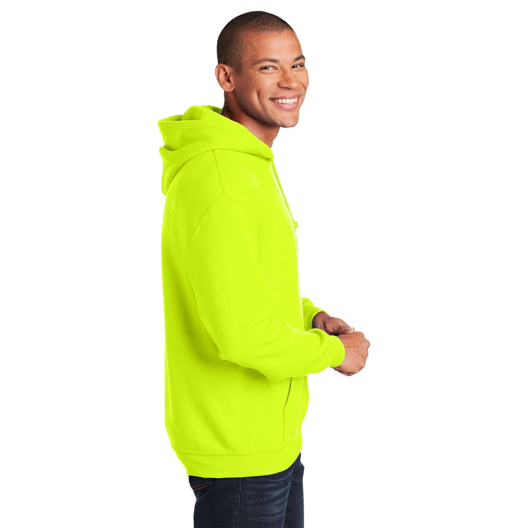HOODIE | GILDAN safy green
