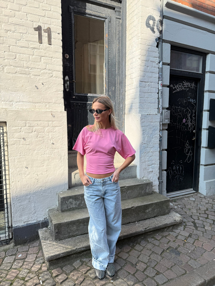 KLARA TOP | WAISTED bubble gum