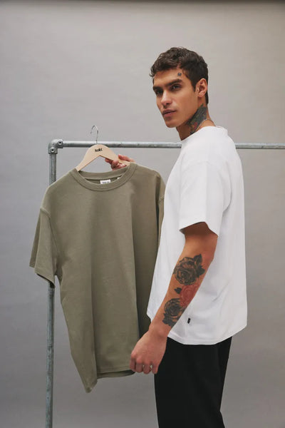 T-SHIRT | DANTON hvít