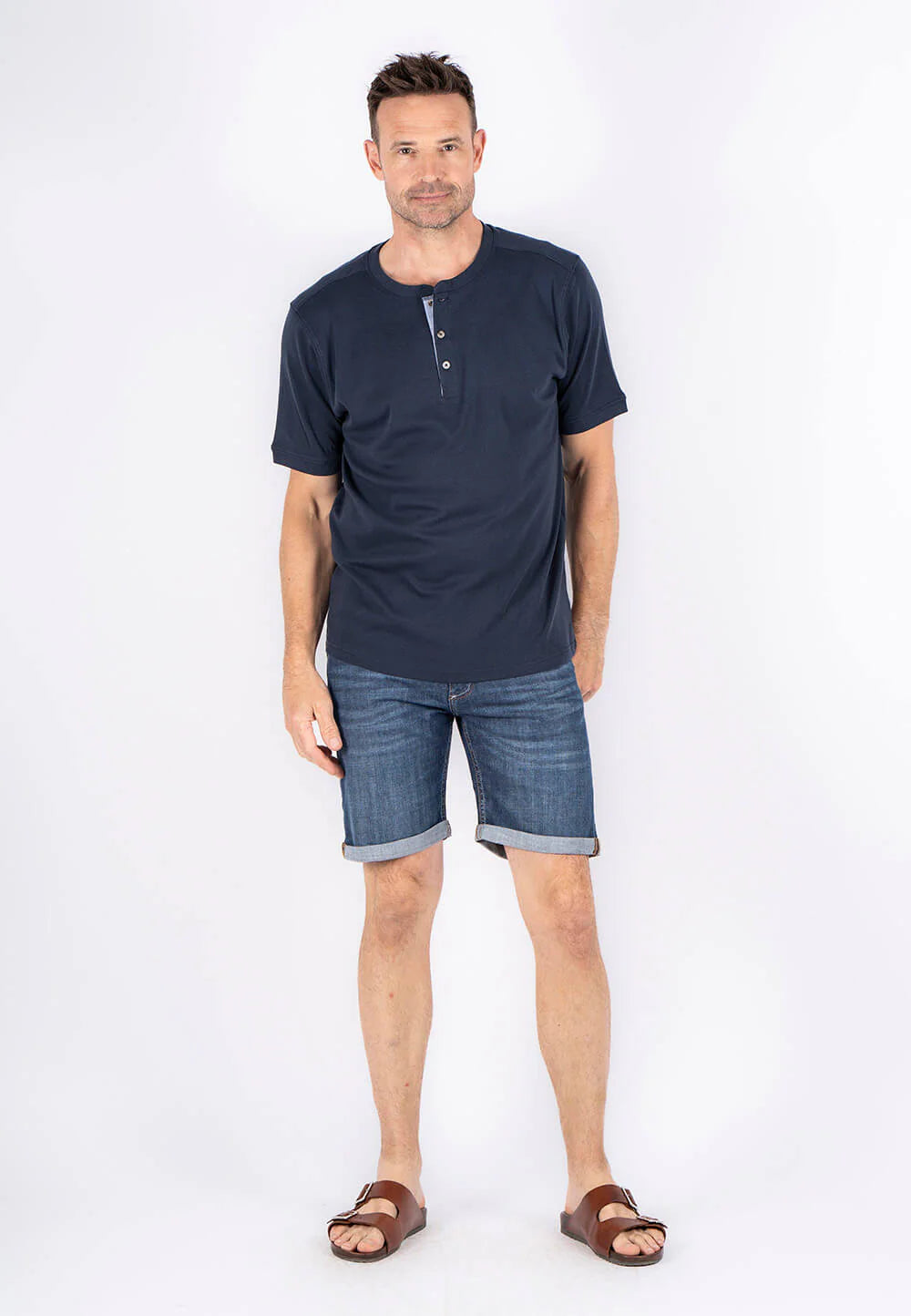 T-SHIRT | GRANDAD navy
