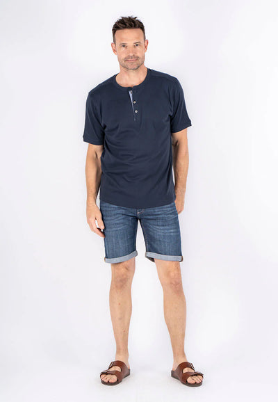 T-SHIRT | GRANDAD navy