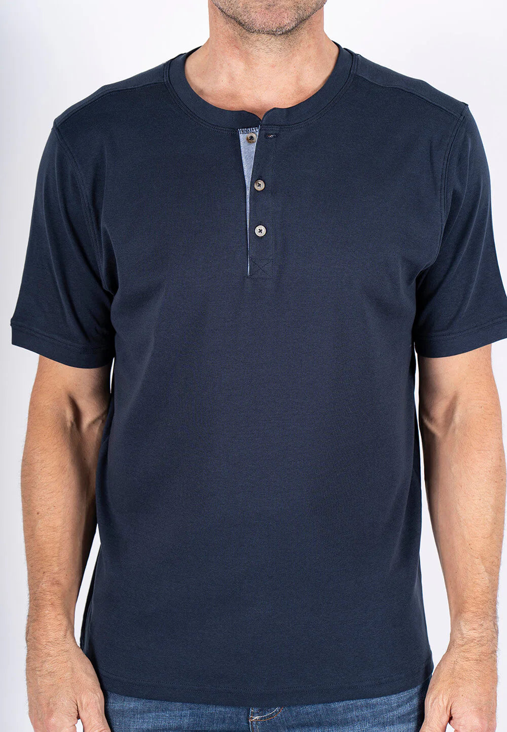 T-SHIRT | GRANDAD navy