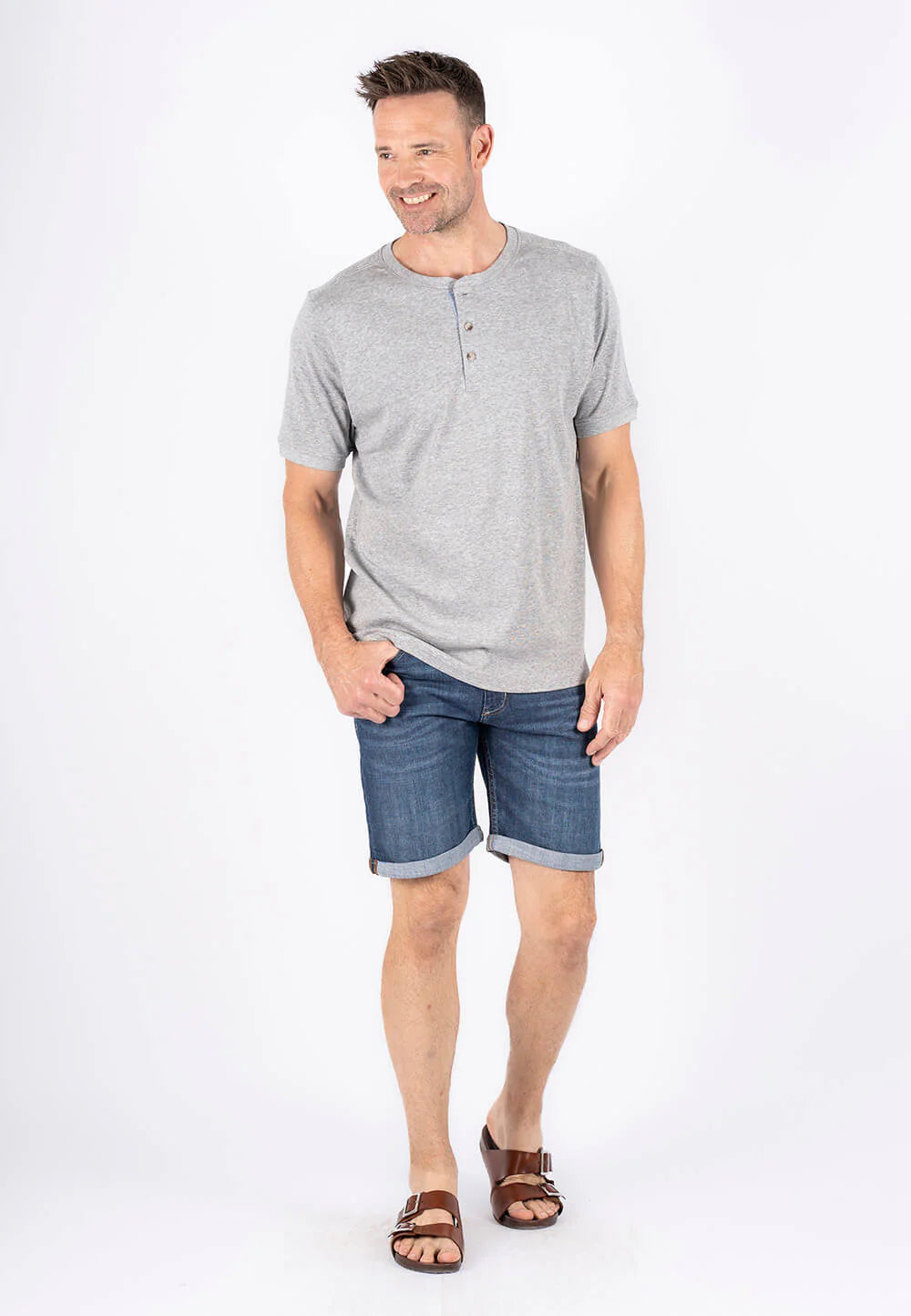 T-SHIRT | GRANDAD grey