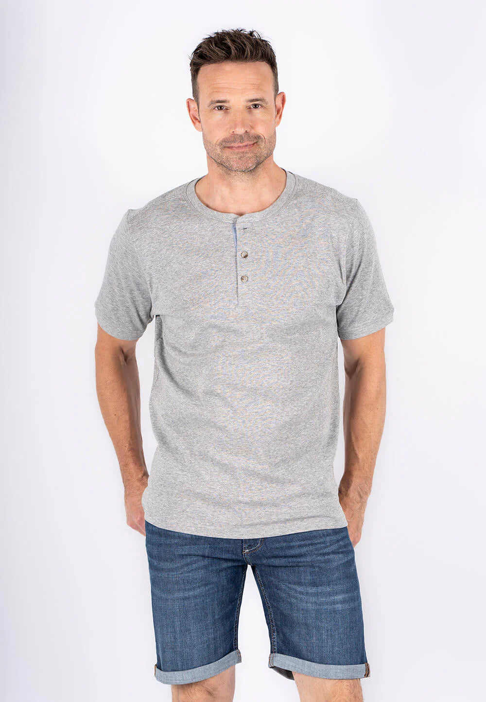 T-SHIRT | GRANDAD grey