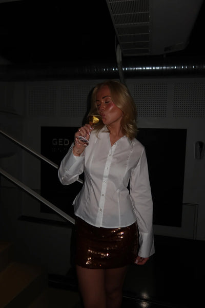 SKJÚRTA | GEORGINA hvítt