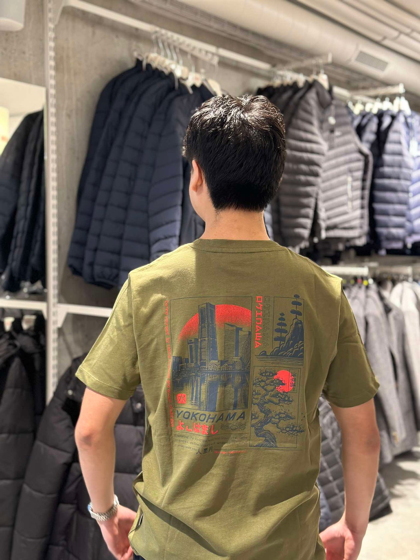 T-SHIRT | YOKOHAMA olive