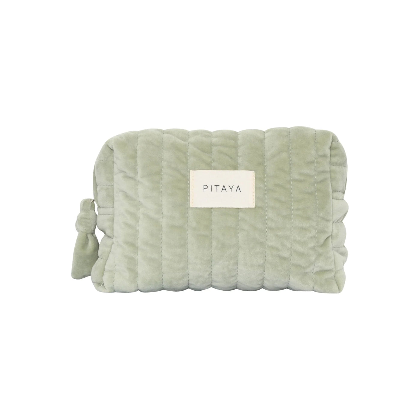 MEDIUM MAKEUP BAG | VELVET pistachio