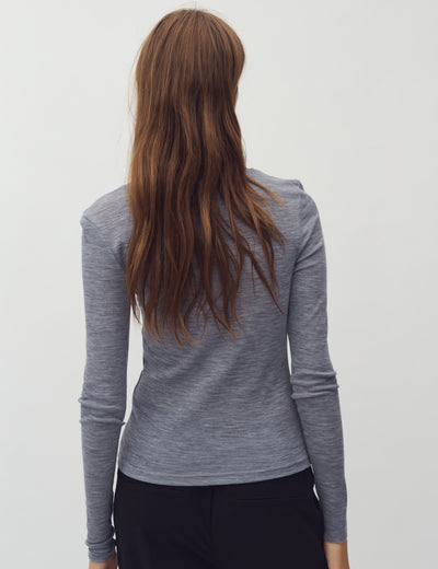 BLUSA| MERINO grey