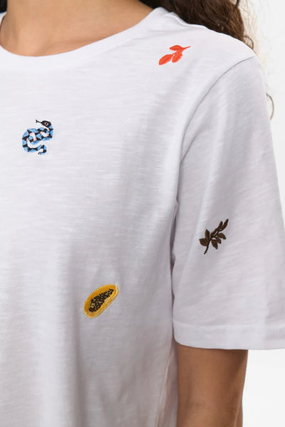 T-SHIRT | ZOEY hvít
