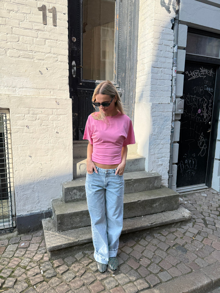 KLARA TOP | WAISTED bubble gum
