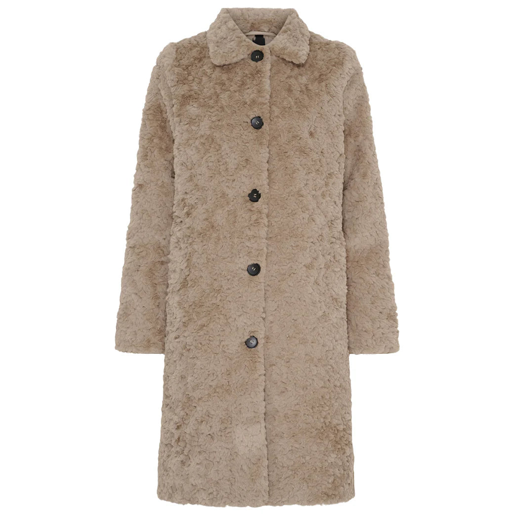 FRAKKI | FAKE FUR taupe