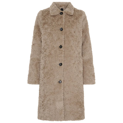FRAKKI | FAKE FUR taupe