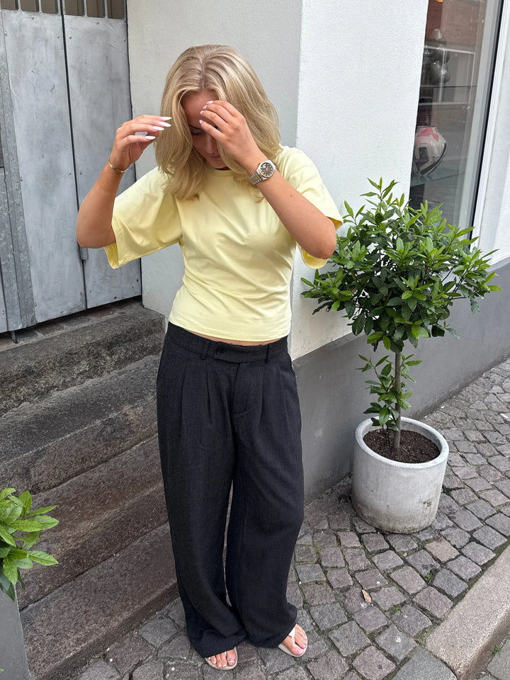 BUKSUR | NORA svart melange
