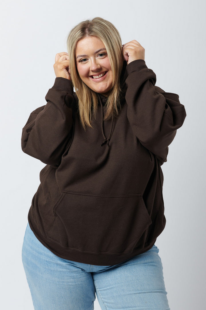 HOODIE | GILDAN chocolate