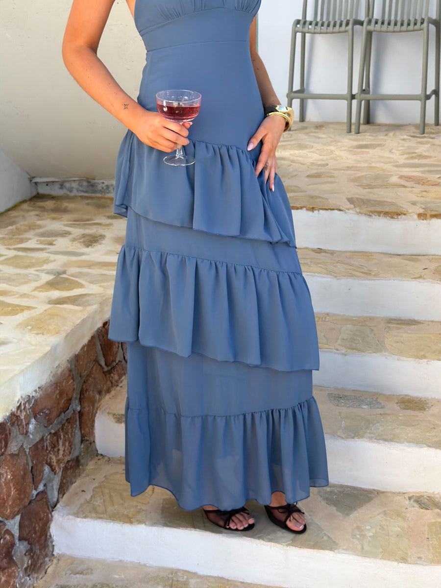 KJÓLI | HAILEY MAXI blue – Hon+Hann