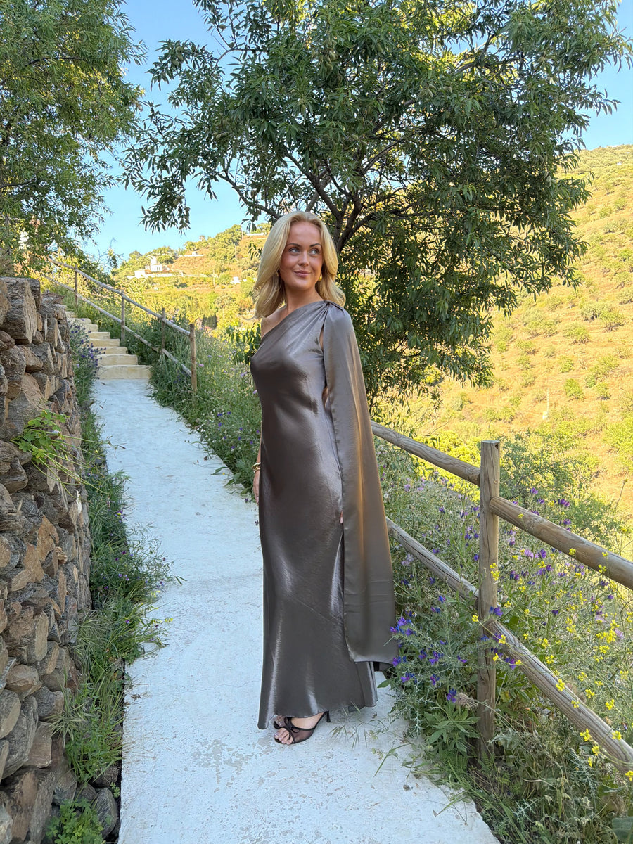 KJÓLI | SARAH MAXI SCARF brown – Hon+Hann