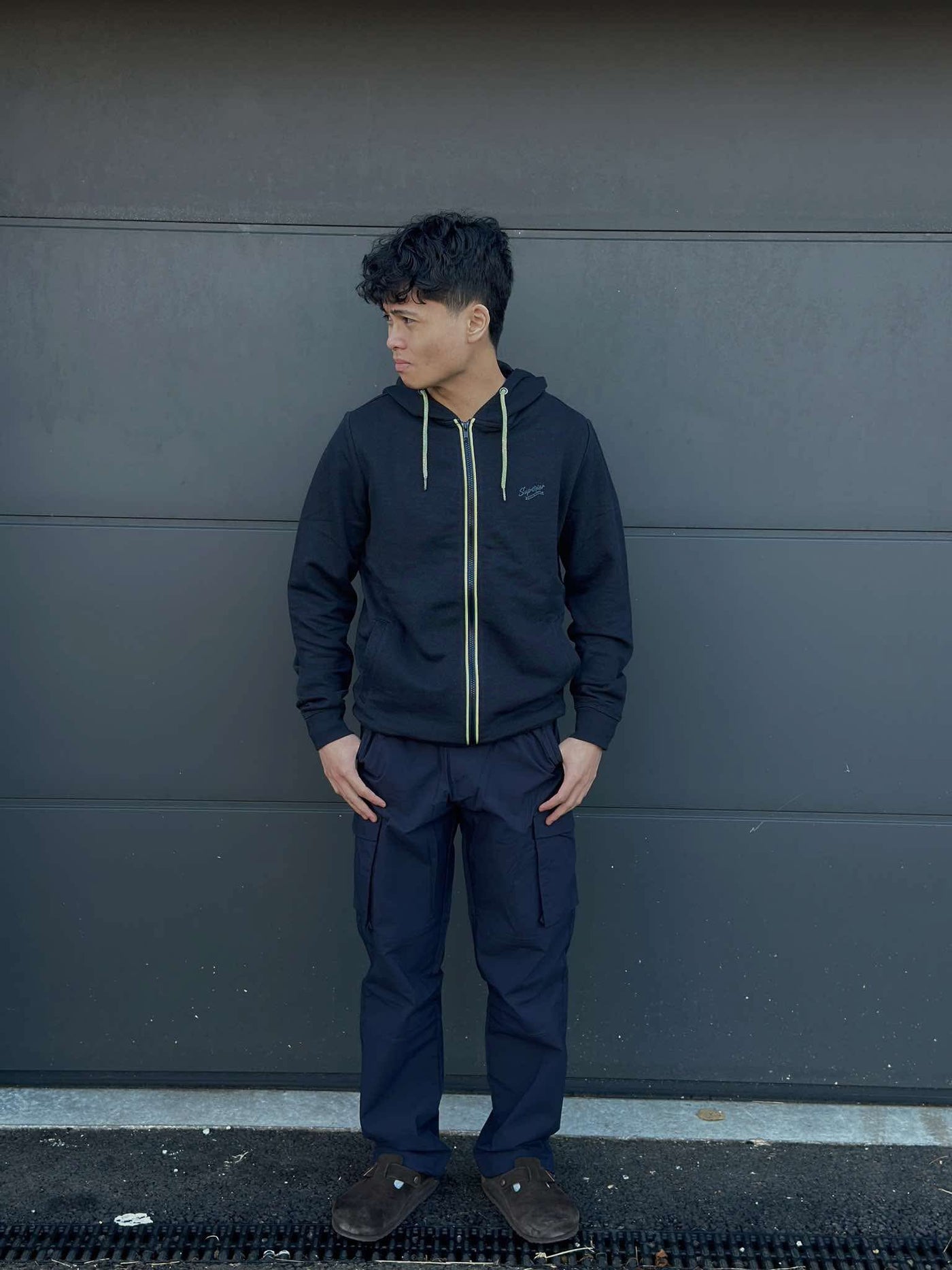 HOODIE ZIP | JAS svart