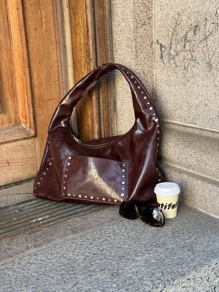 TASKA | ELLA STUD brown