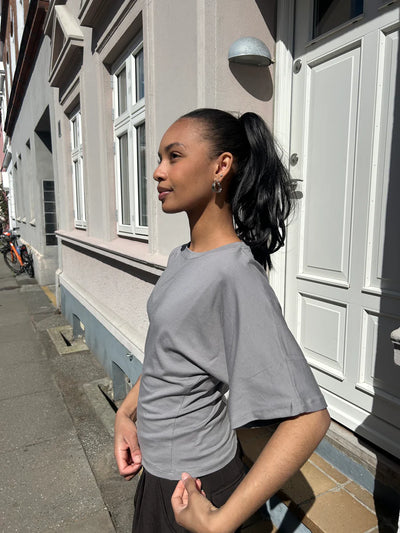 KLARA TOP | WAISTED taupe