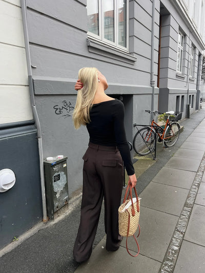 TOPPUR | MARTA BOATNECK black