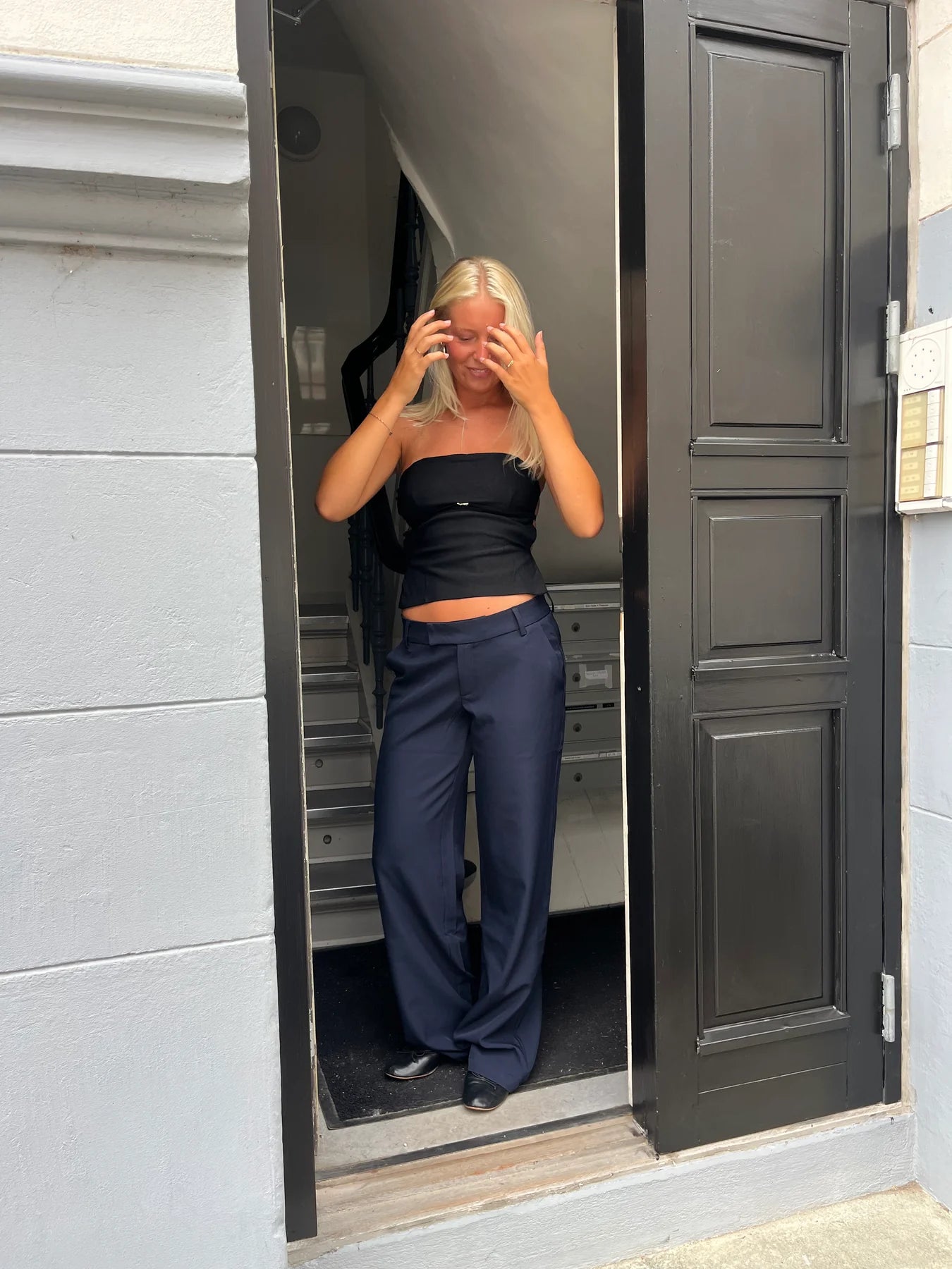 BUKSUR | NORA LOW WAIST dark blue