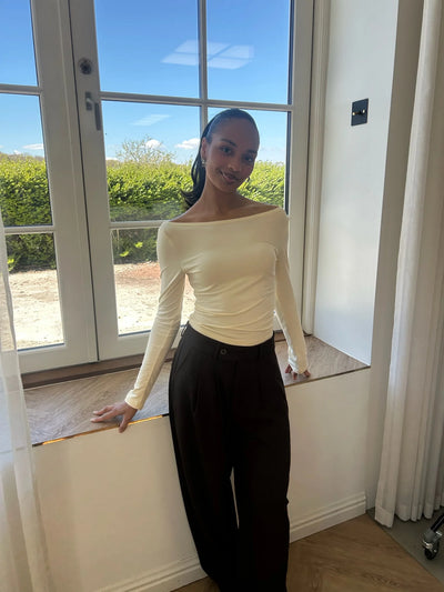 TOPPUR | MARTA BOATNECK yellow