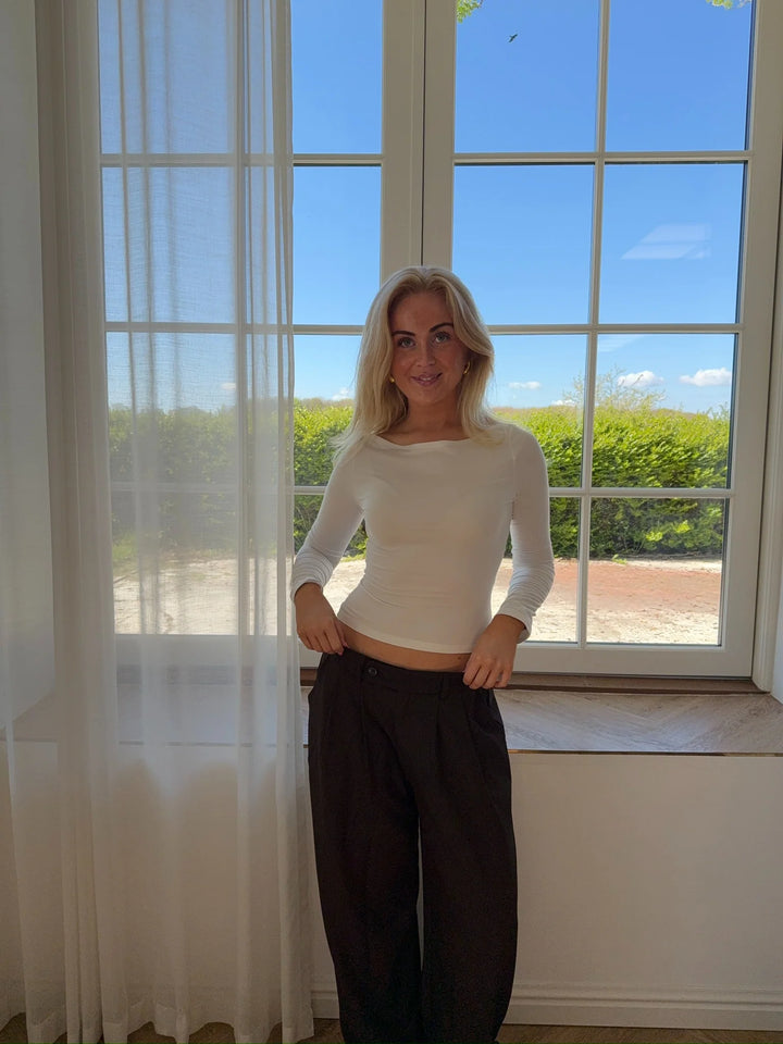 TOPPUR | MARTA BOATNECK hvítt