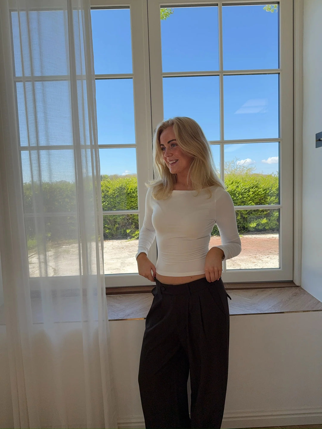 TOPPUR | MARTA BOATNECK hvítt