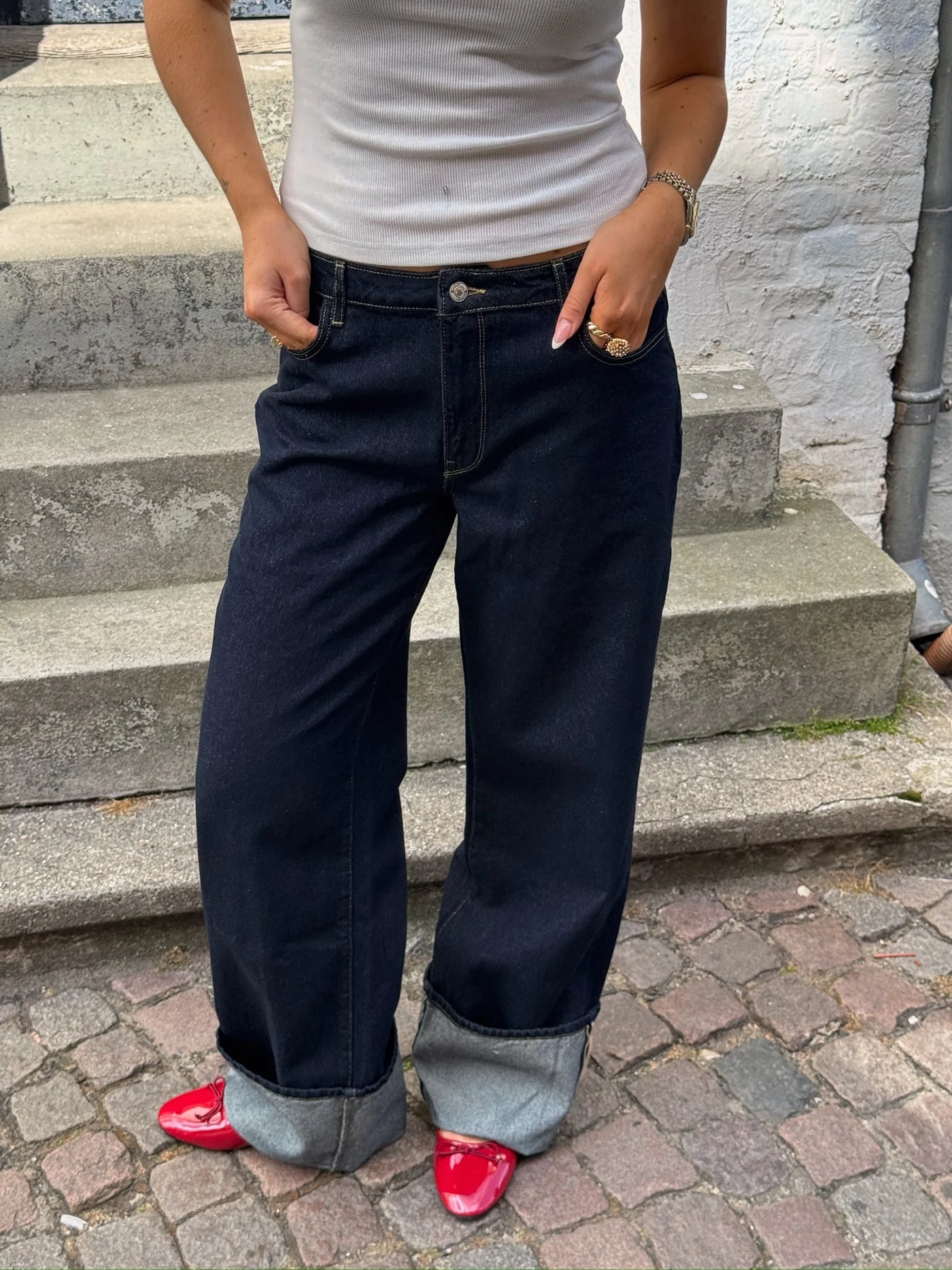 JEANS | LUNA fold up dark blue