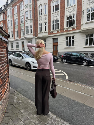 TOPPUR | MARTA BOATNECK pink