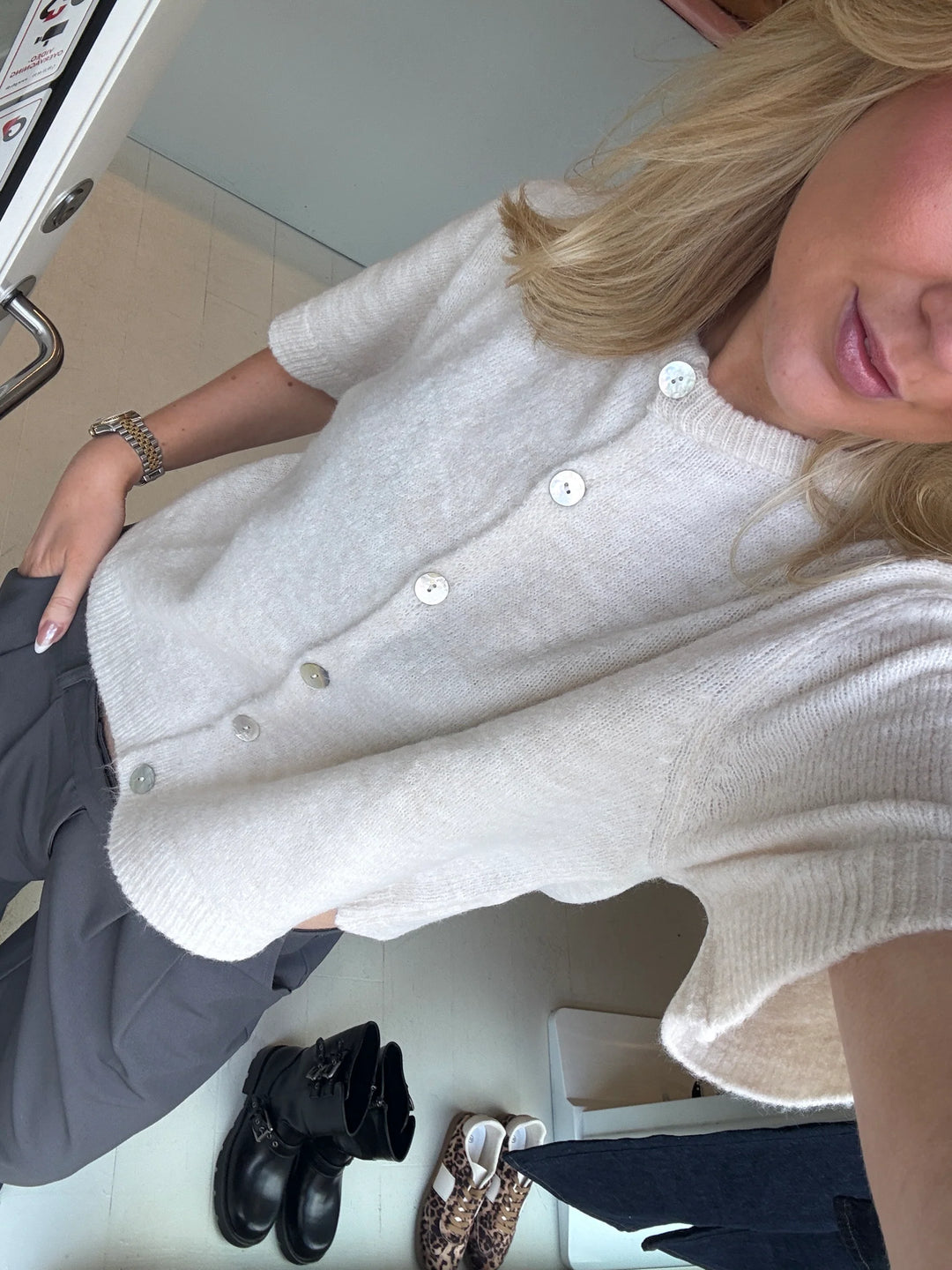 CARDIGAN | FRIDA SS beige