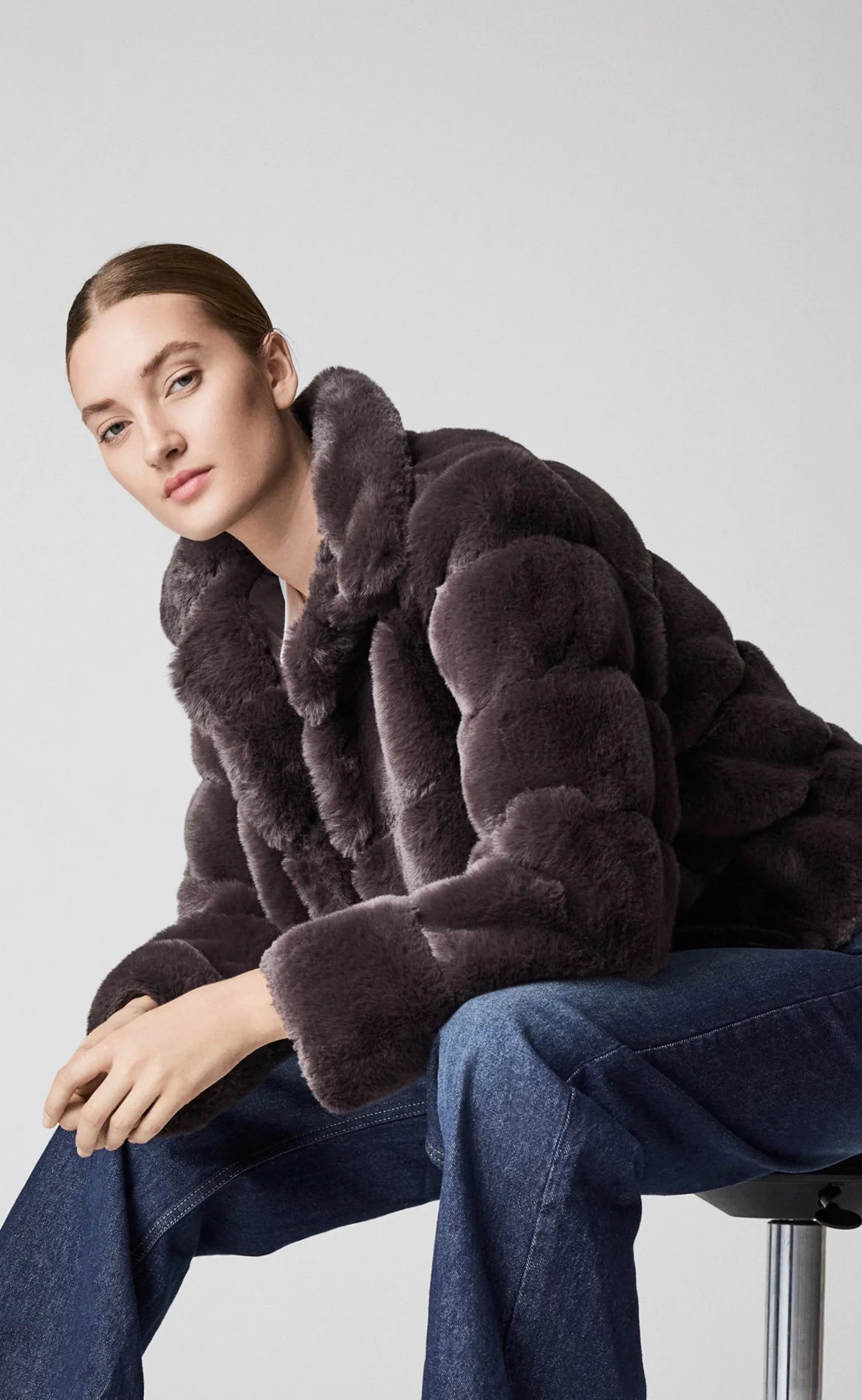 JAKKI | FAKE FUR choco