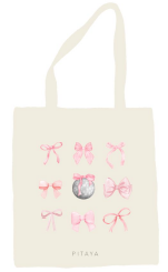 TOTE BAG | PINK BOWS