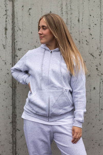 ZIPHOODIE | FRUIT grey