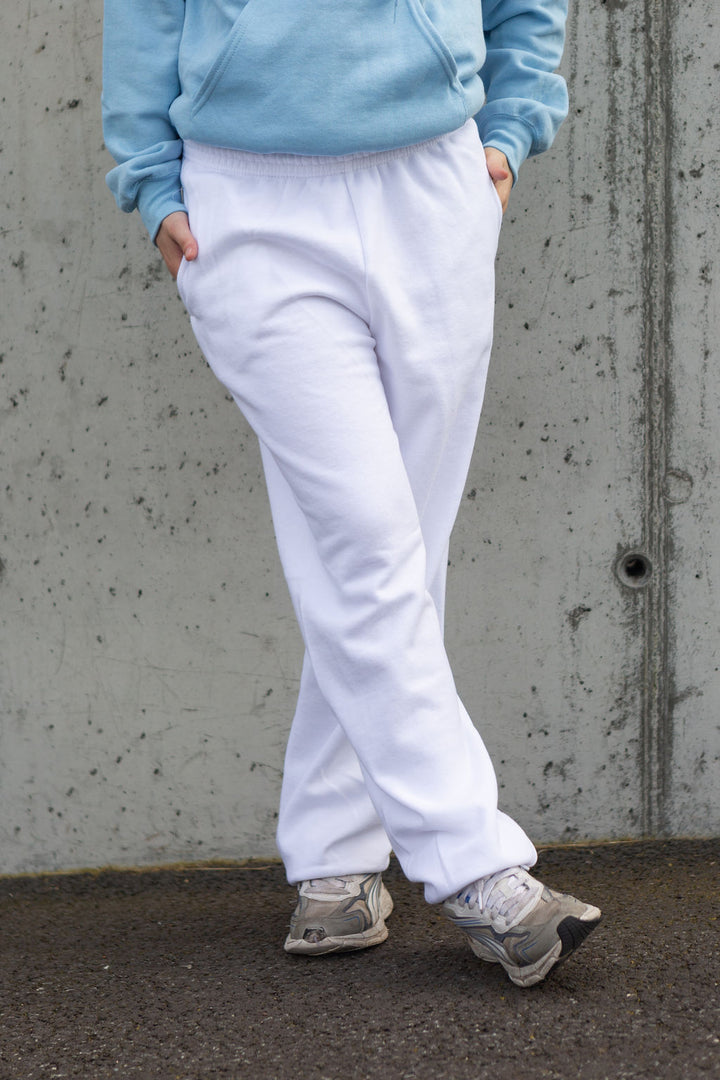 SWEATPANTS | FRUIT ELASTIK hvítt