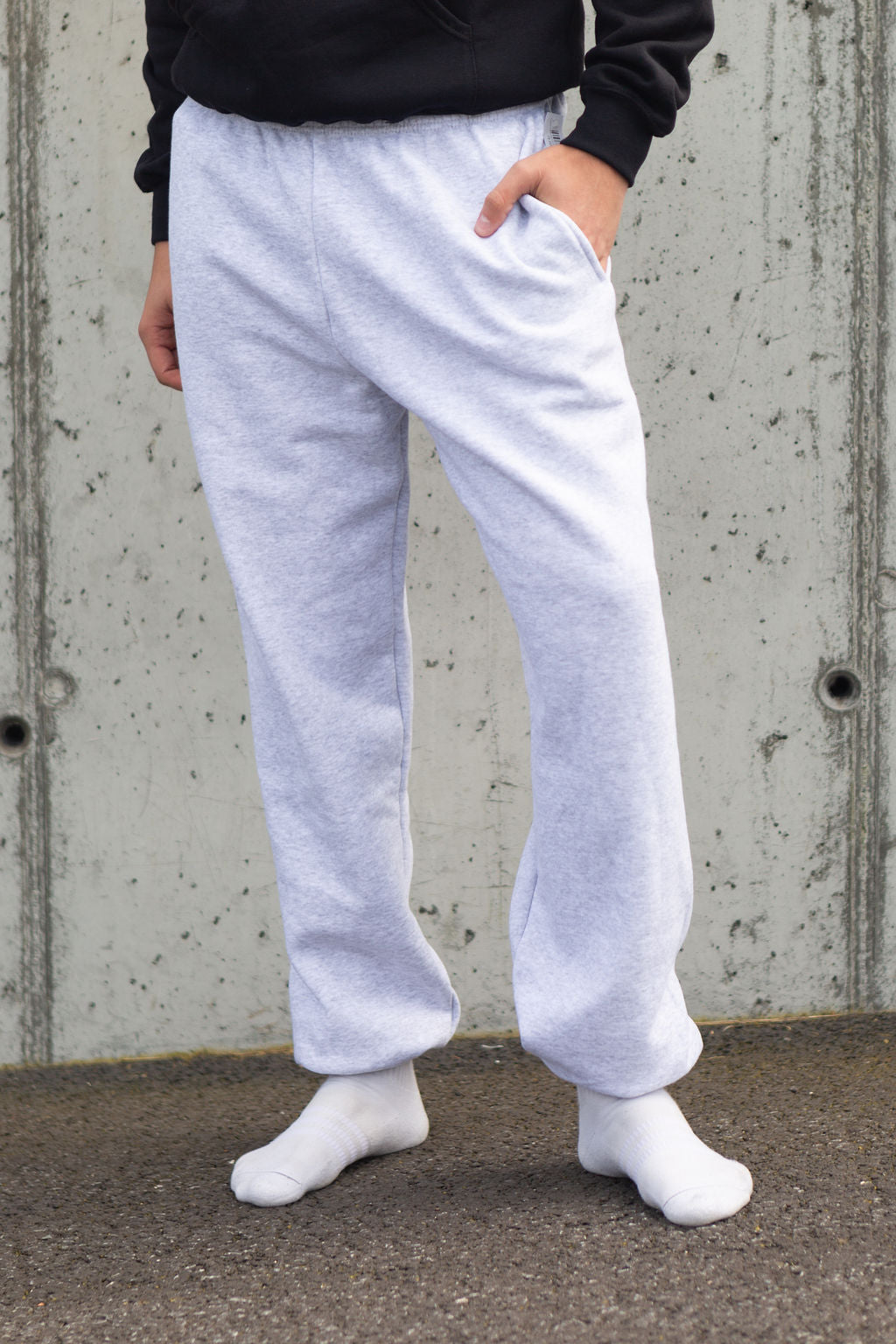 SWEATPANTS | FRUIT ELASTIK grátt