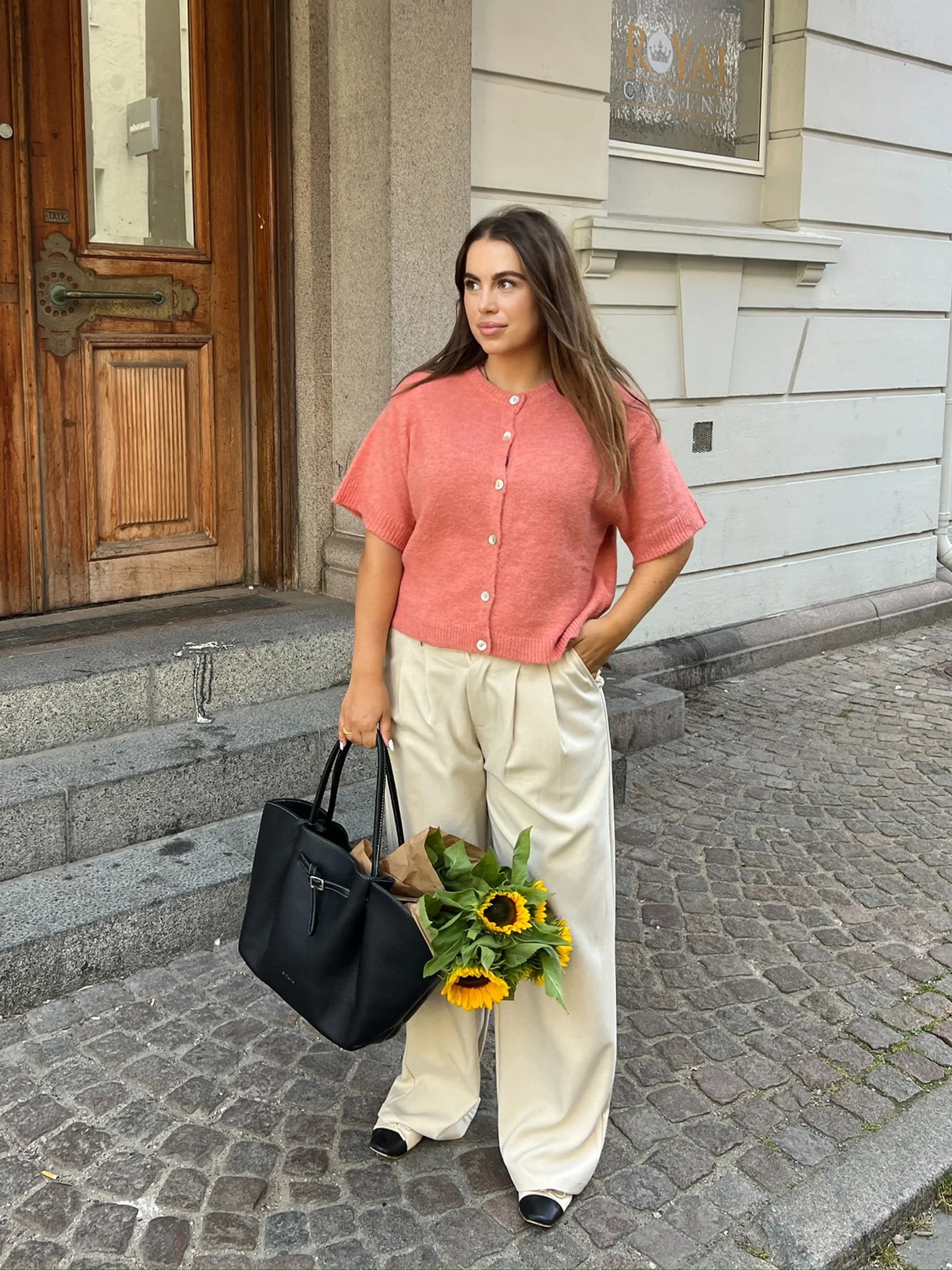 CARDIGAN | FRIDA SS coral