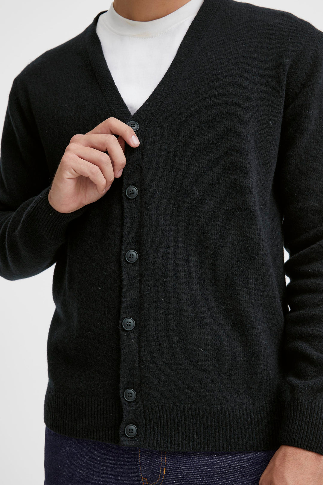 CARDIGAN | LAMBSWOOL svart